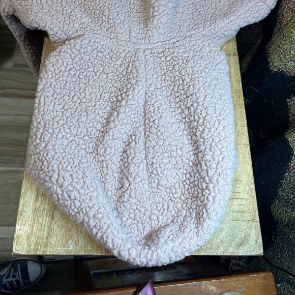 Cozy All Day Dusty Pink Open Front Sherpa Style Cardigan Women’s 2X - Picture 10 of 14